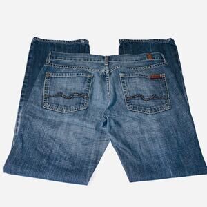 7 For All Mankind Embellished Pockets Bootcut Jean